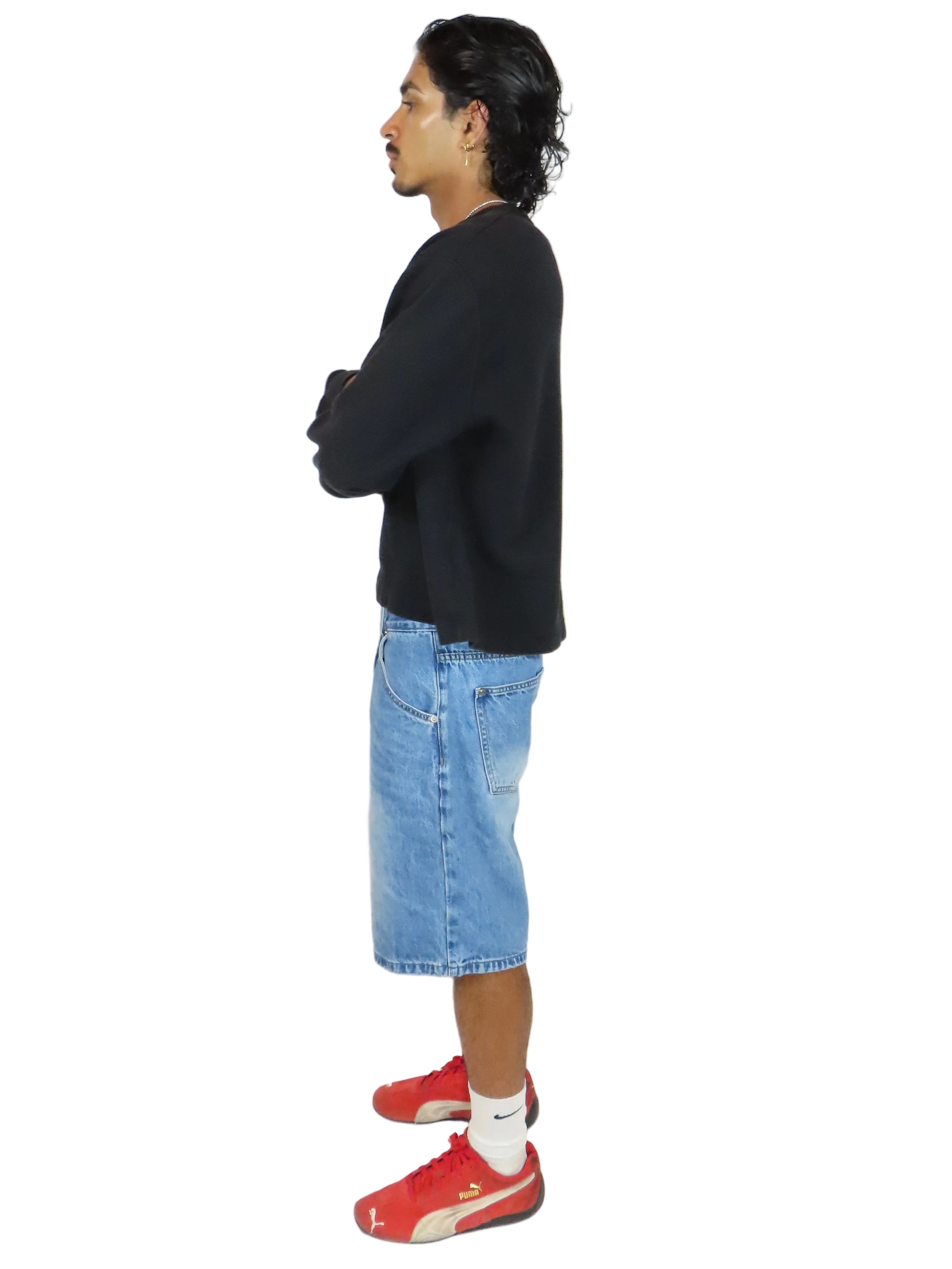 Light Wash Baggy Jorts